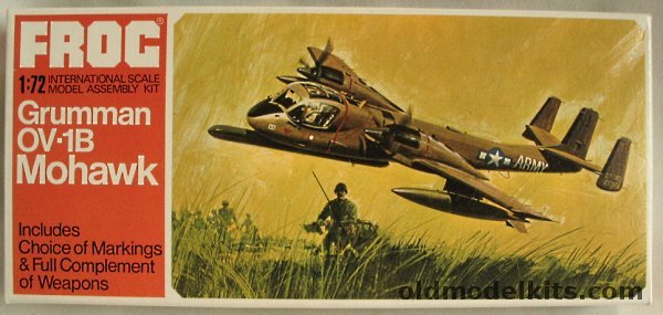 Frog 1/72 Grumman OV-1B Mohawk - USAF Vietnam 1968 or US Army Europe 1965, F270 plastic model kit